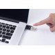         Lexar LJDF35-128BNL Jumpdrive Fingerprint F35 128 GB USB 3.0 Flash Drive, Black/Silver       