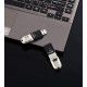         Lexar LJDF35-128BNL Jumpdrive Fingerprint F35 128 GB USB 3.0 Flash Drive, Black/Silver       