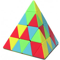         CuberSpeed 4x4 Pyramid stickerless Magic Cube 4x4x4 Master Pyramid Speed Cube       