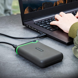 Transcend 4TB USB 3.1 Gen 1 USB Type-C StoreJet 25M3C Rugged External Hard Drive TS4TSJ25M3C